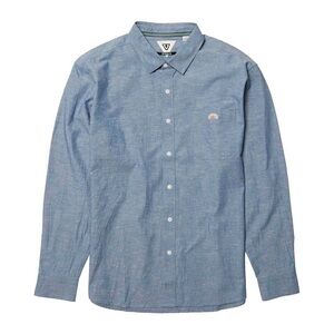 Vissla Blue Men's button up Shirt - size small